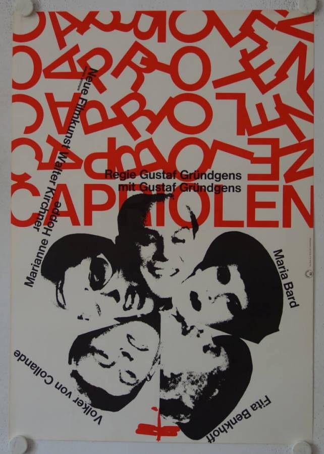 Capriolen originales deutsches Filmplakat (R60s)